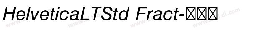 HelveticaLTStd Fract字体转换